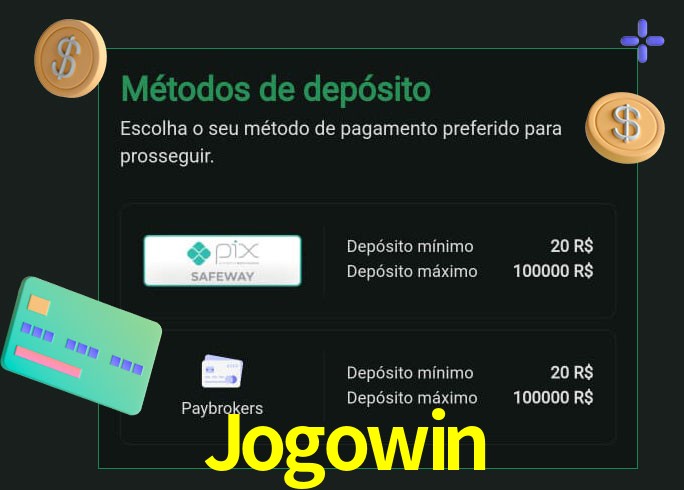 O cassino Jogowin oferece uma grande variedade de métodos de pagamento